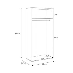 Korpus szafy 100 cm Moduklix | kolor piaskowy
