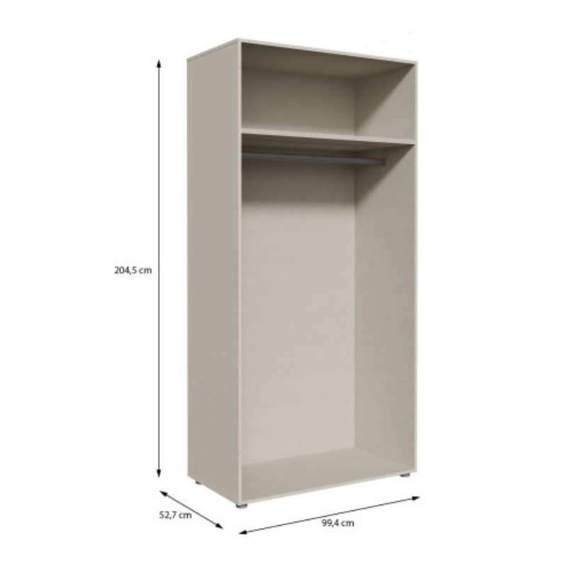 Korpus szafy 100 cm Moduklix | kolor piaskowy