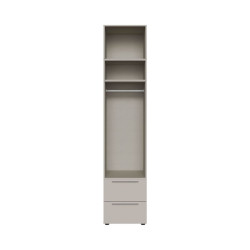 Korpus szafy z półkami 50 cm Moduklix | kolor piaskowy