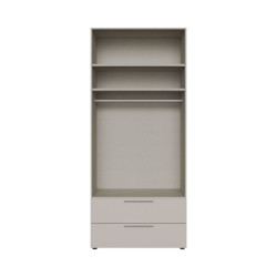 Korpus szafy z półkami 100 cm Moduklix | kolor piaskowy