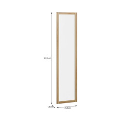 Szklane drzwi z ramką Moduklix MKXR80G1 dąb mauvella
