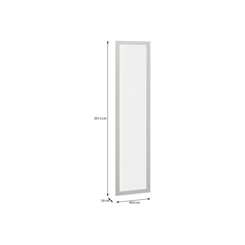 Szklane drzwi z ramką Moduklix MKXR80G1 piaskowy