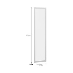Szklane drzwi z ramką Moduklix MKXR80G1 biały