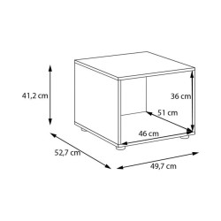Podstawka do szafy 50 cm Moduklix | kolor dąb cabezone