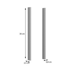 Zestaw 2 uchwytów Moduklix aluminium | domowanie.pl