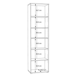 Wysoki regał otwarty 55 cm Archbox T2KR02 piaskowy