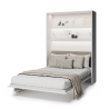 Półkotapczan elektryczny pionowy z zagłówkiem 140 Bed Concept BC-36 biały