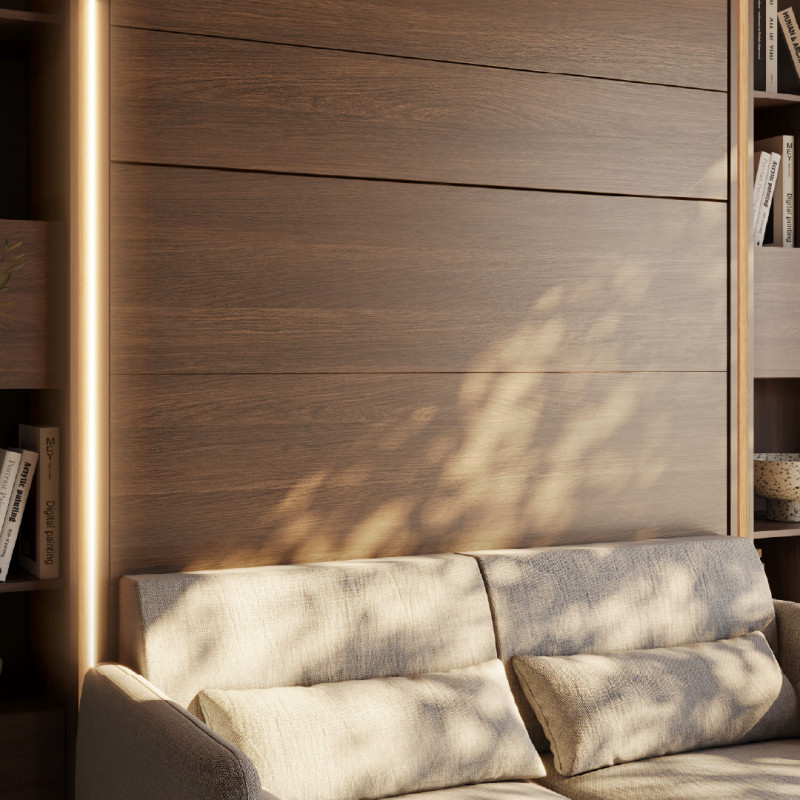 Półkotapczan Pionowy BED CONCEPT BC-03 90X200 dąb dunin
