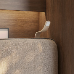 Półkotapczan Pionowy BED CONCEPT BC-03 90X200 dąb dunin