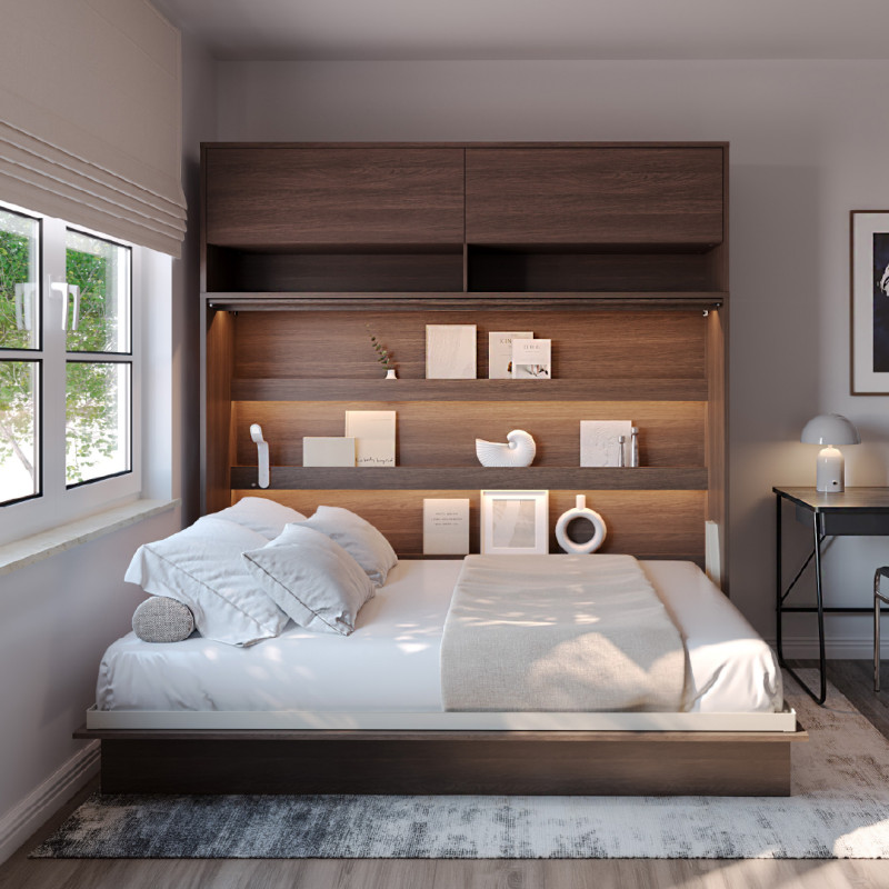 Półkotapczan Poziomy BED CONCEPT BC-04 140X200 dąb dunin