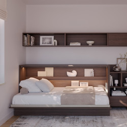 Półkotapczan Poziomy BED CONCEPT BC-06 90X200 dąb dunin
