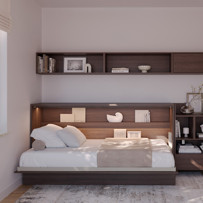 Półkotapczan Poziomy BED CONCEPT BC-06 90X200 dąb dunin