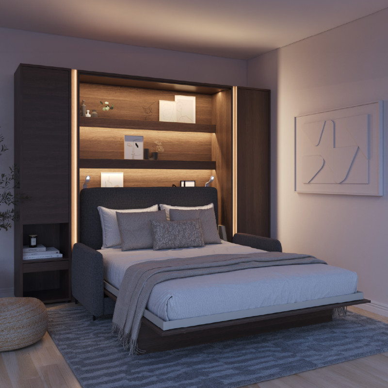 Półkotapczan Pionowy BED CONCEPT BC-12 160x200 dąb dunin