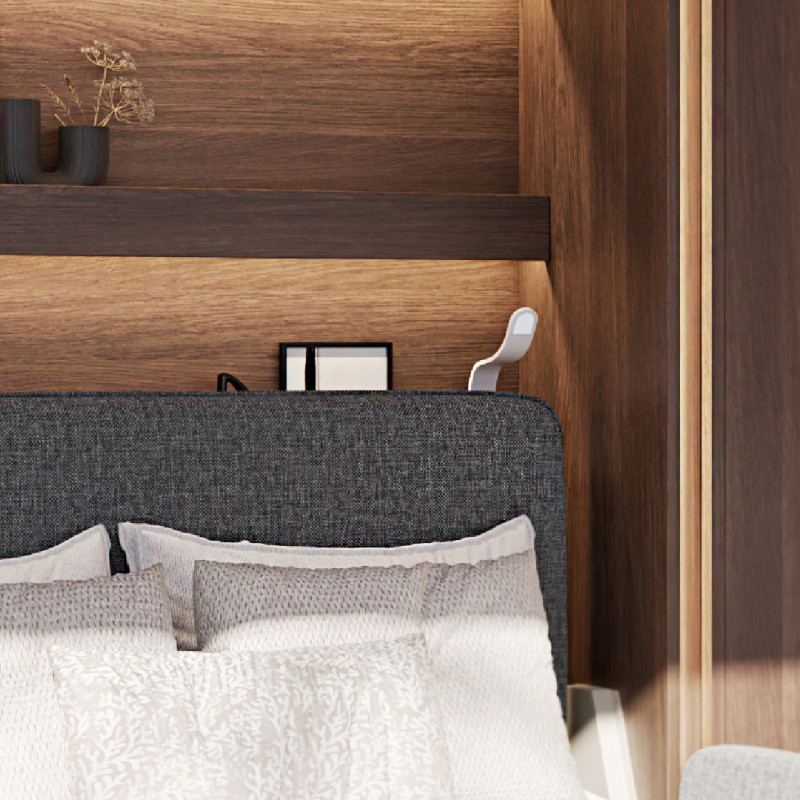 Półkotapczan Pionowy BED CONCEPT BC-12 160x200 dąb dunin