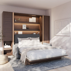 Półkotapczan Pionowy BED CONCEPT BC-12 160x200 dąb dunin