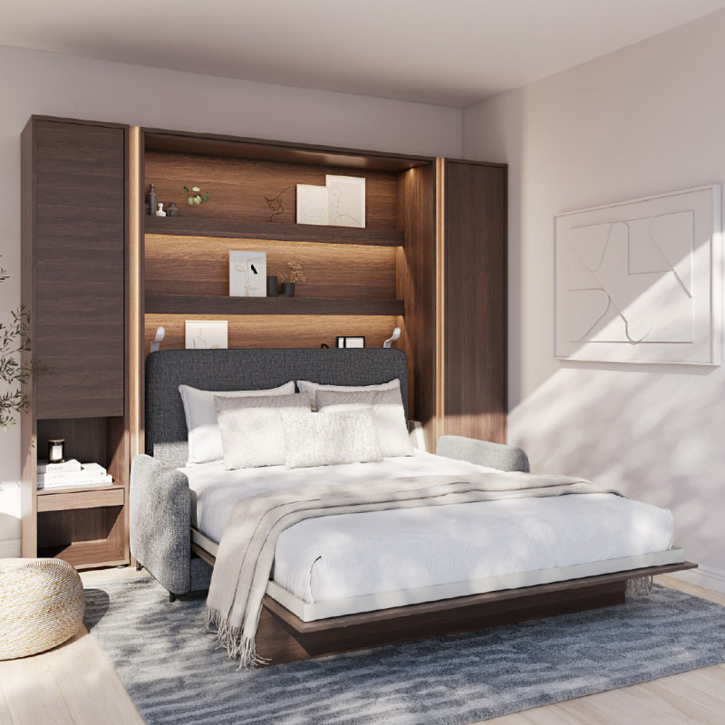 Półkotapczan Pionowy BED CONCEPT BC-12 160x200 dąb dunin