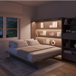 Półkotapczan Poziomy BED CONCEPT BC-14 160x200 dąb dunin