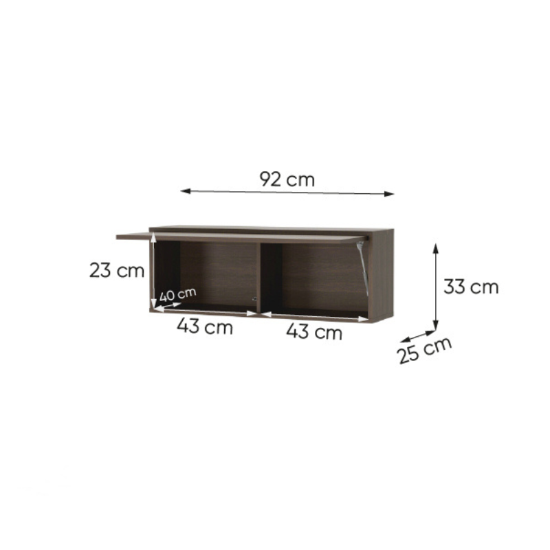 Nadstawka BED CONCEPT BC-29 do półkotapczanu poziomego dąb dunin