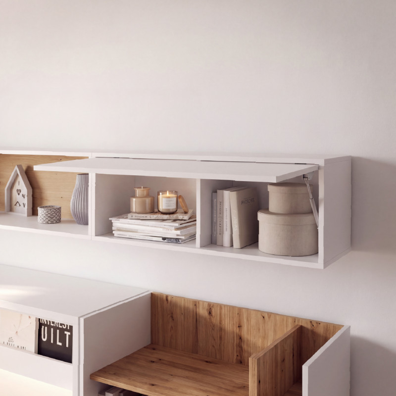 Nadstawka BED CONCEPT BC-29 do półkotapczanu poziomego bialy