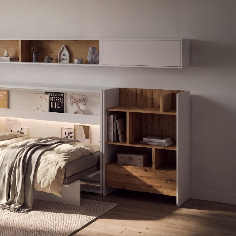 Nadstawka BED CONCEPT BC-29 do półkotapczanu poziomego bialy