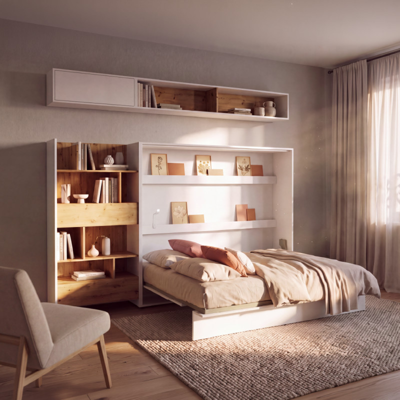 Nadstawka BED CONCEPT BC-29 do półkotapczanu poziomego biały połysk