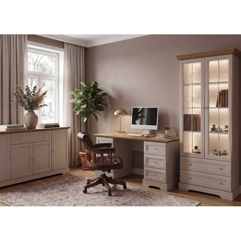 Biurko Kora Plus KB kaszmir Mavelie Oak | Domowanie.pl