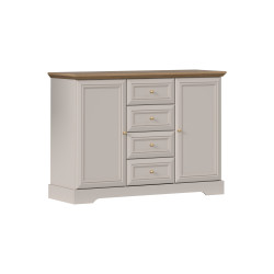 Komoda 4S2D Kora Plus Kaszmir/Mavelie Oak Gała Meble