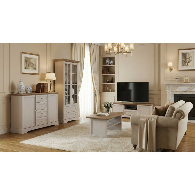 Komoda Kora Plus KK3 kaszmir Mavelie Oak | Domowanie.pl