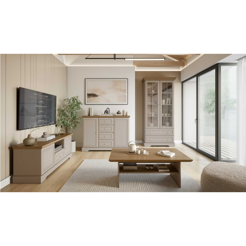 Komoda Kora Plus KK3 kaszmir Mavelie Oak | Domowanie.pl