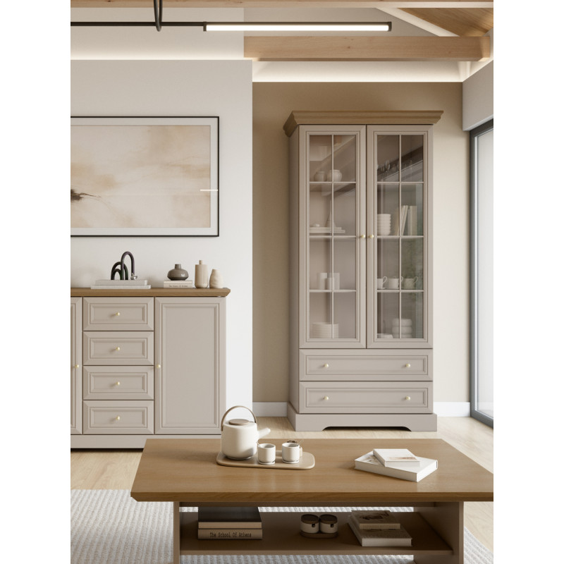 Komoda Kora Plus KK3 kaszmir Mavelie Oak | Domowanie.pl