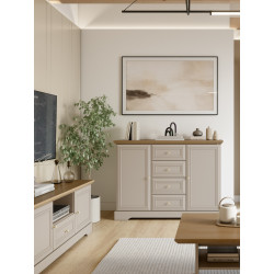 Komoda Kora Plus KK3 kaszmir Mavelie Oak | Domowanie.pl