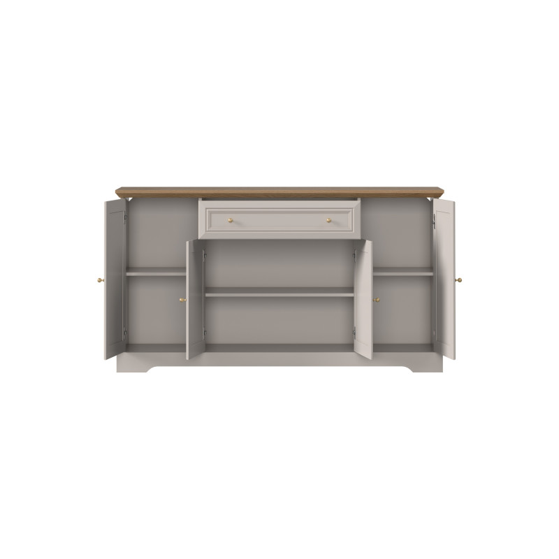 Komoda 1S4D Kora Plus Kaszmir/Mavelie Oak Gała Meble