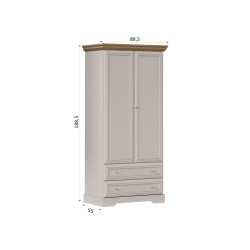 Szafa Kora Plus KS1 kaszmir Mavelie Oak | Domowanie.pl