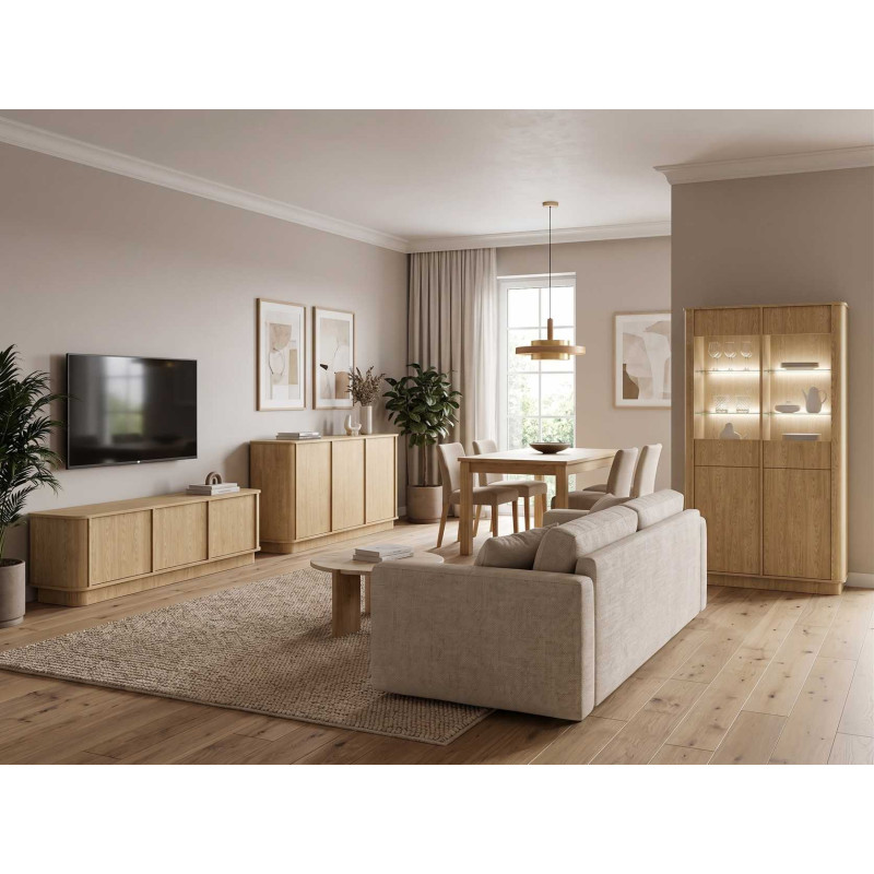 Witryna Ringo W2D Baltic Dune 108 cm | Domowanie.pl