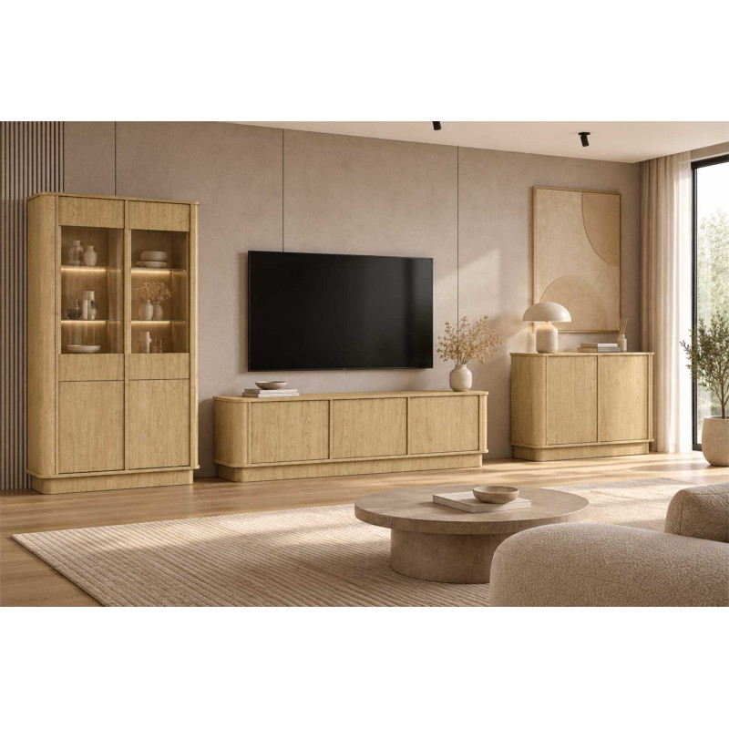 Witryna Ringo W2D Baltic Dune 108 cm | Domowanie.pl