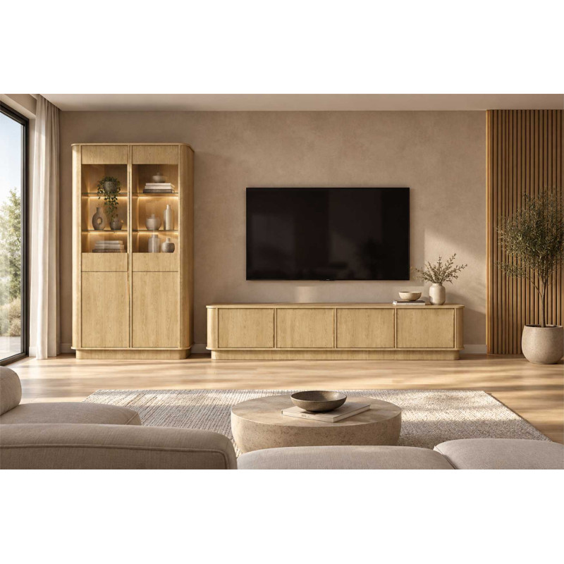 Witryna Ringo W2D Baltic Dune 108 cm | Domowanie.pl