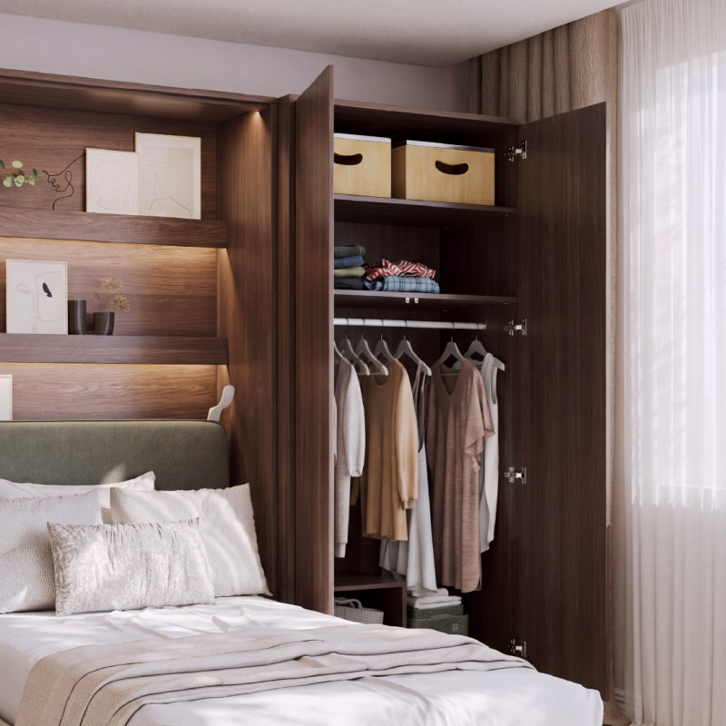 Szafa BED CONCEPT BC-20 Lenart dąb dunin - domowanie.pl