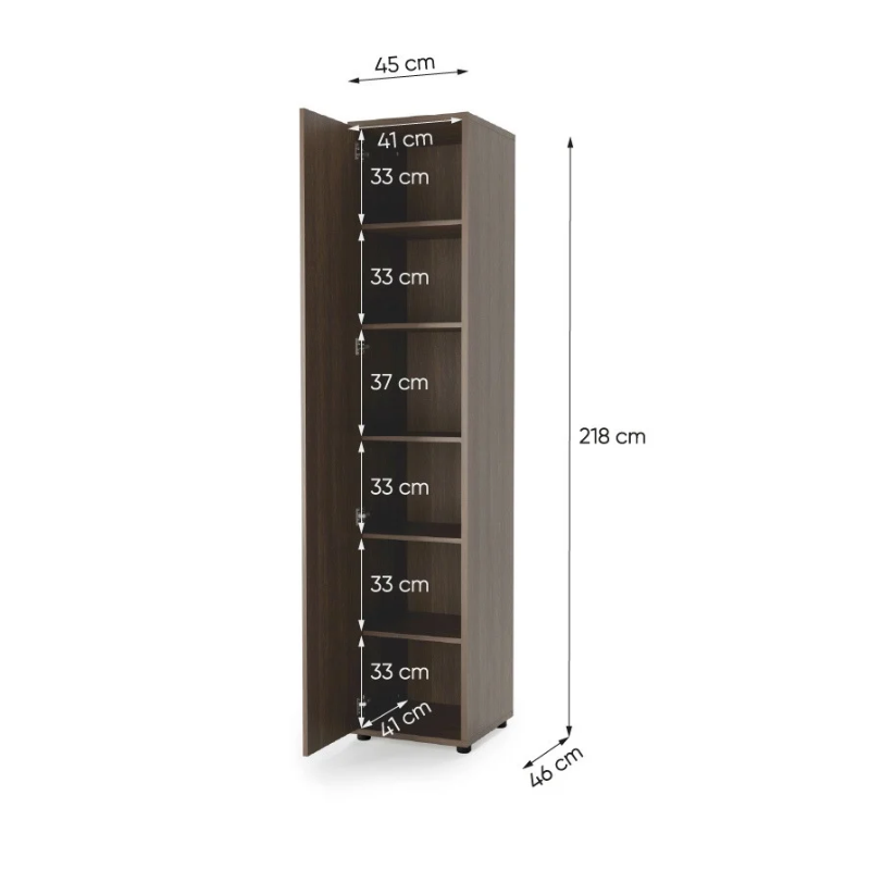 Szafa BED CONCEPT BC-21 Lenart dąb dunin - domowanie.pl