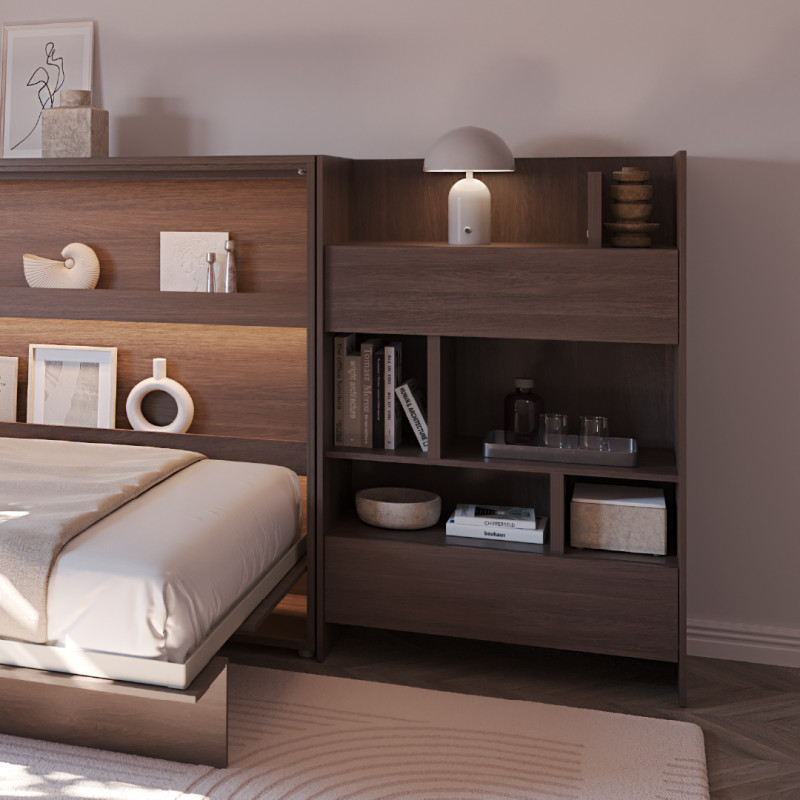 Regał BED CONCEPT BC-26 do półkotapczanu Lenart dąb dunin