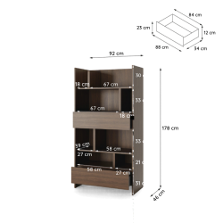 Regał BED CONCEPT BC-28 do półkotapczanu Lenart dąb dunin