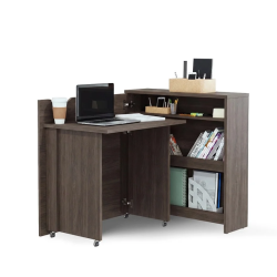 Biurko WORK CONCEPT SLIM Lenart  dąb dunin - domowanie.pl