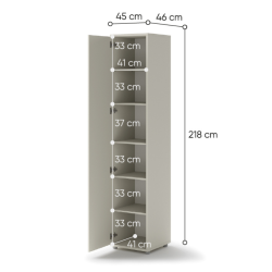 Szafa BED CONCEPT BC-21 Lenart Kaszmir - domowanie.pl
