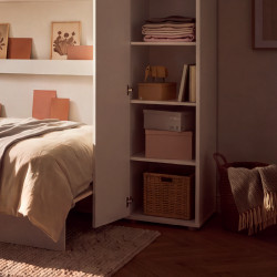 Szafa BED CONCEPT BC-21 Lenart biały połysk - domowanie.pl