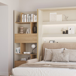 Regał BED CONCEPT BC-22 do półkotapczanu Lenart Kaszmir/Dąb Nagano