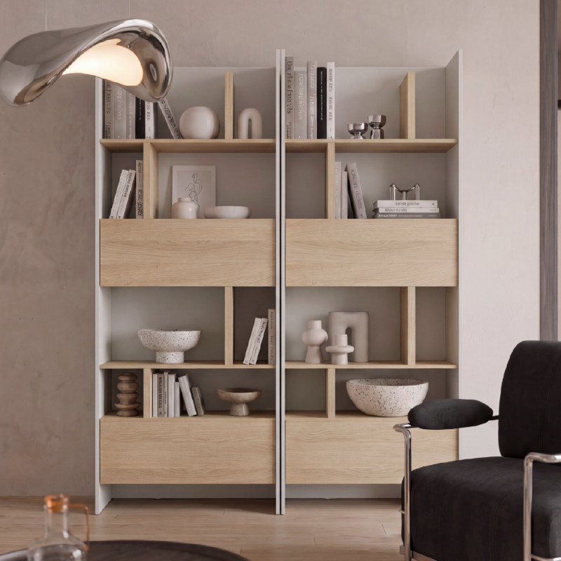 Regał BED CONCEPT BC-22 do półkotapczanu Lenart Kaszmir/Dąb Nagano