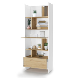 Regał BED CONCEPT BC-22 do półkotapczanu Lenart biały/dąb artisan