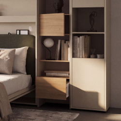 Regał BED CONCEPT BC-23 do półkotapczanu Lenart Kaszmir/Dąb Nagano - WYSYŁKA 24H - domowanie.pl