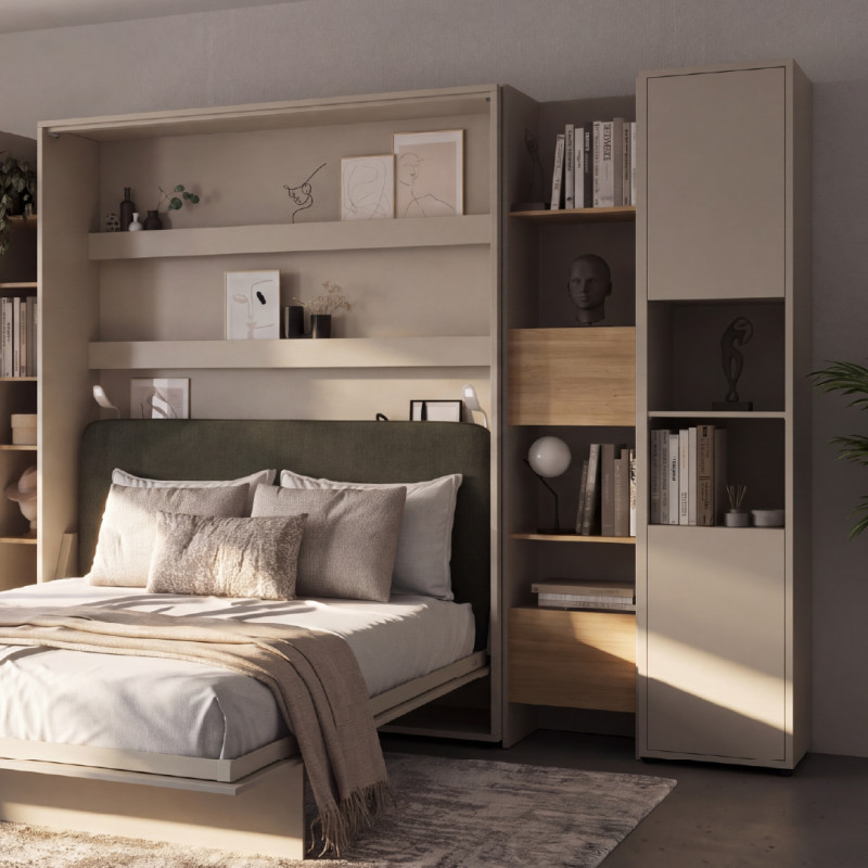 Regał BED CONCEPT BC-23 do półkotapczanu Lenart Kaszmir/Dąb Nagano - WYSYŁKA 24H - domowanie.pl