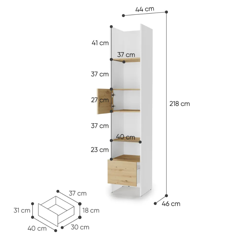 Regał BED CONCEPT BC-23 do półkotapczanu Lenart - WYSYŁKA 24H - domowanie.pl