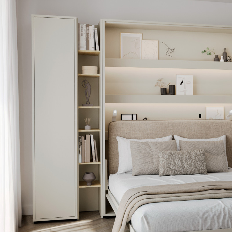 Regał BED CONCEPT BC-24 do półkotapczanu Lenart Kaszmir/Dąb Nagano - WYSYŁKA 24H - domowanie.pl